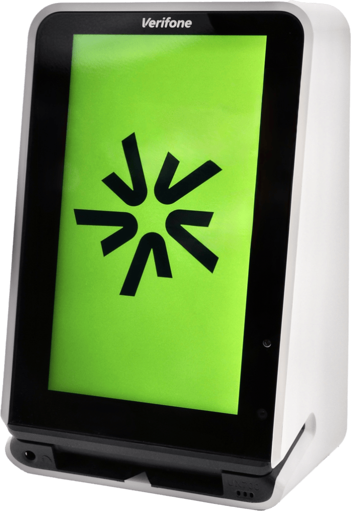 Senvend UX 700 Zahlungsterminal - Telemetrie, Altersprüfung, Pin-Eingabe, Akzeptanz der wichtigsten Zahlungsmethoden, Alarmanlage